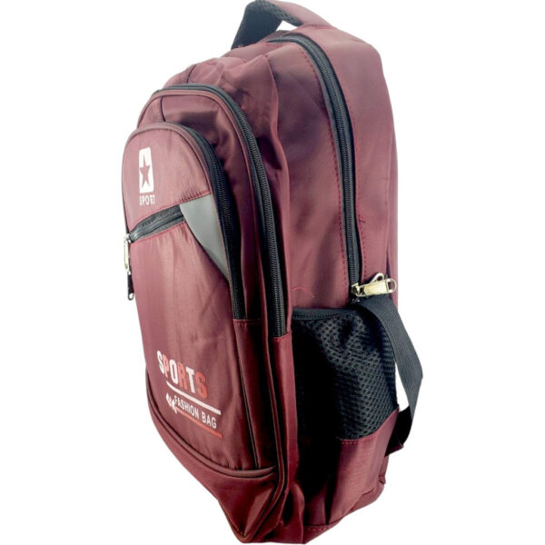 Sports Fashion School Bag - Maroon - Class - 1 - 4( IMPORTED ) - Image 2