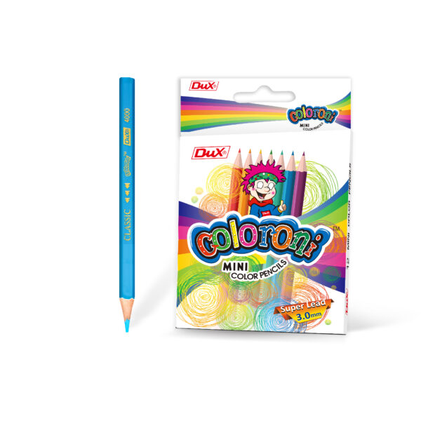 Dux Color Pencil 3000 Coloroni (Half Size) (12 Colors)