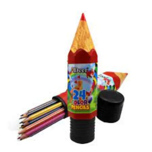 DEER 24 COLORS FULL SIZE PENCIL SHAPE PC