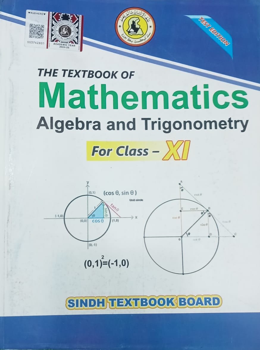 MATHEMATICS FOR CLASS XI – CLASS 11 SINDH TEXTBOOK BOARD - Saadi Book ...