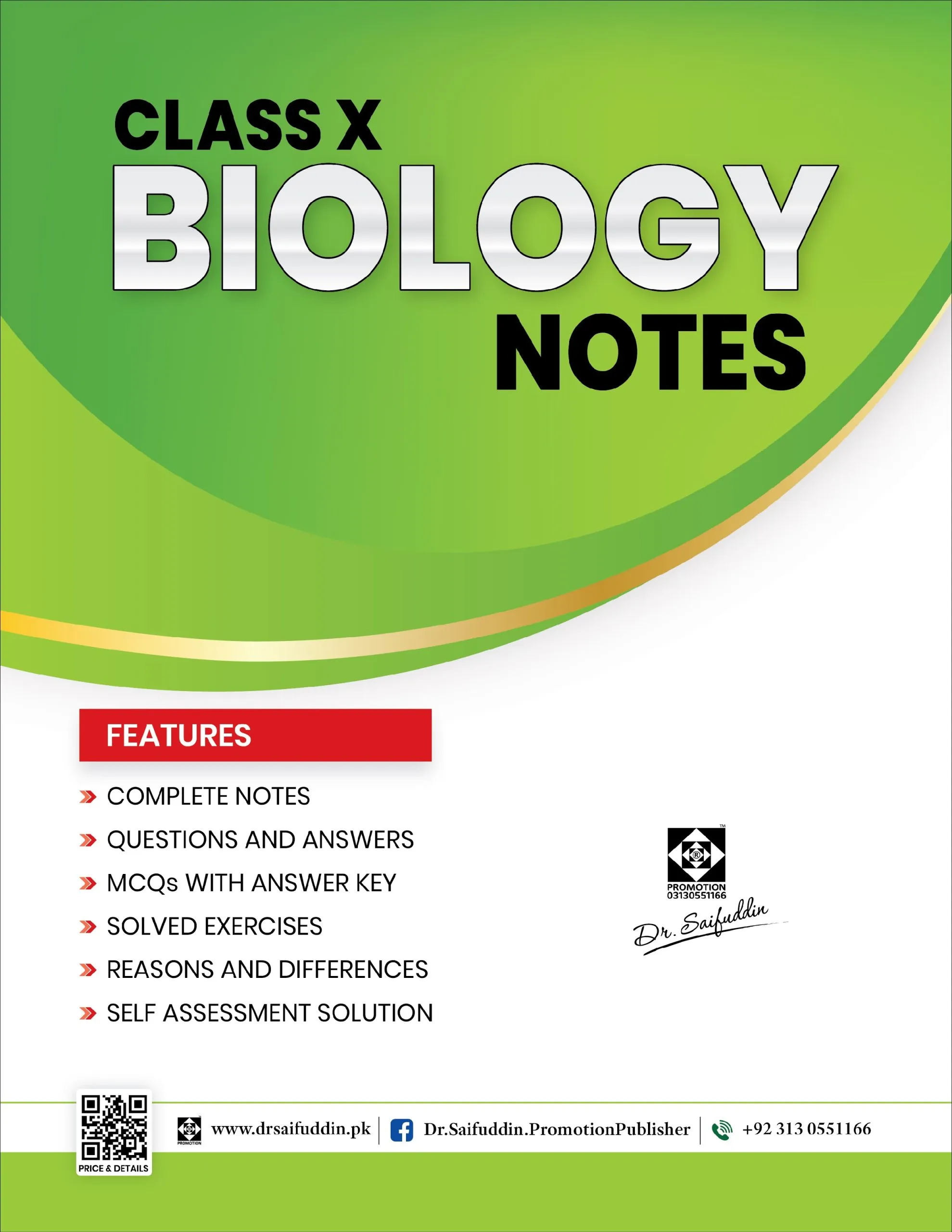 BIOLOGY NOTES CLASS 10 (NEW EDITION)