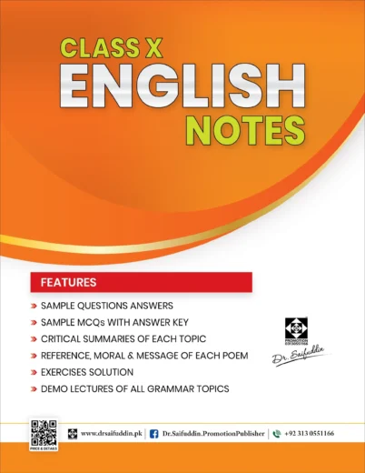 ENGLISH NOTES CLASS 10 (NEW EDITION)