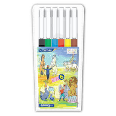 Mercury 6 colors markers