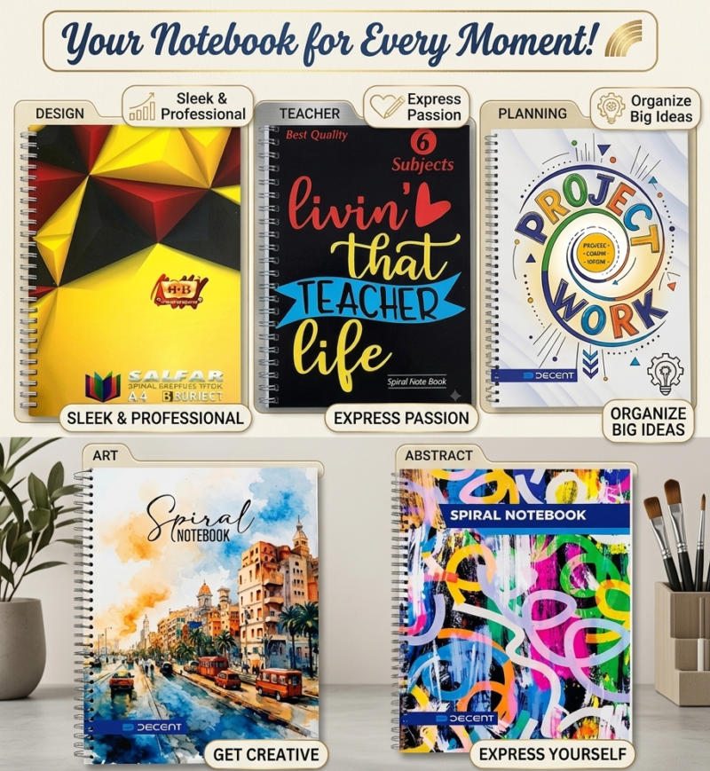 spiral note books