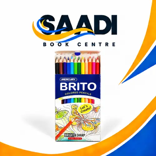 Mercury Brito 12 Colour Pencils Large Size