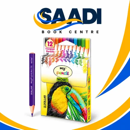 Dollar My Pencil Wow Color Pencils (Small) – Pack of 12 Colors