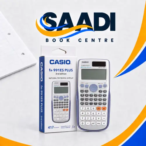 Casio fx-992ES Plus Scientific Calculator – 417 Functions | Dual Power | Single Piece